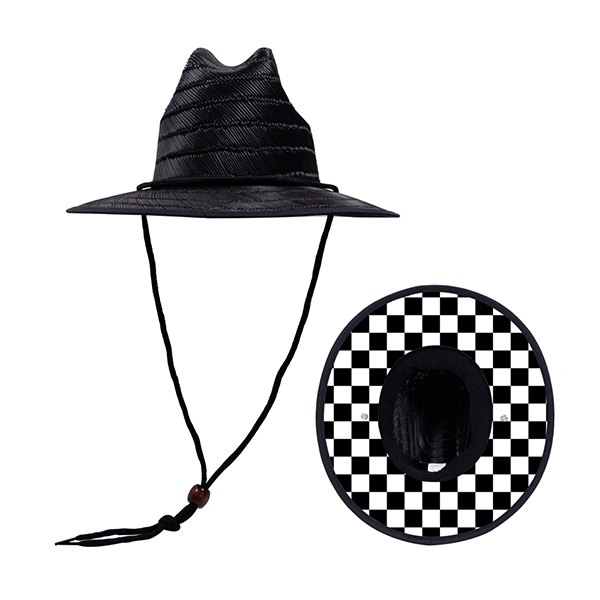 Features of a lifeguard straw hat